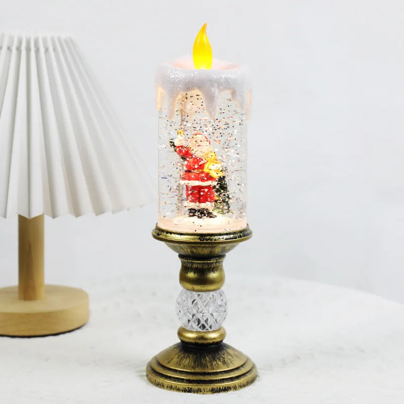 Glittering Christmas Decoration – LED Candle Light for Festivities