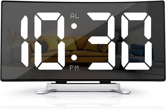 LED Display Alarm Clock for Easy Time Reading