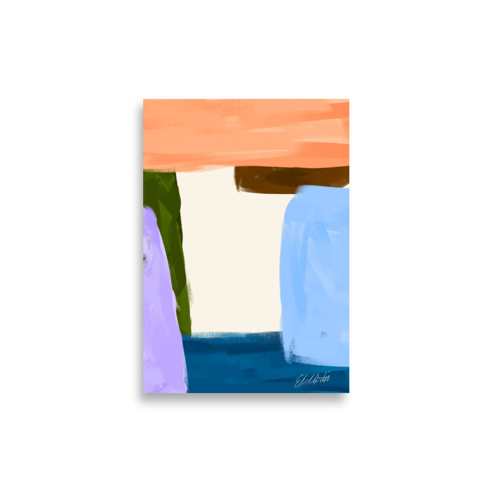 Coastal Abstract Art Print | Oceanic Visions