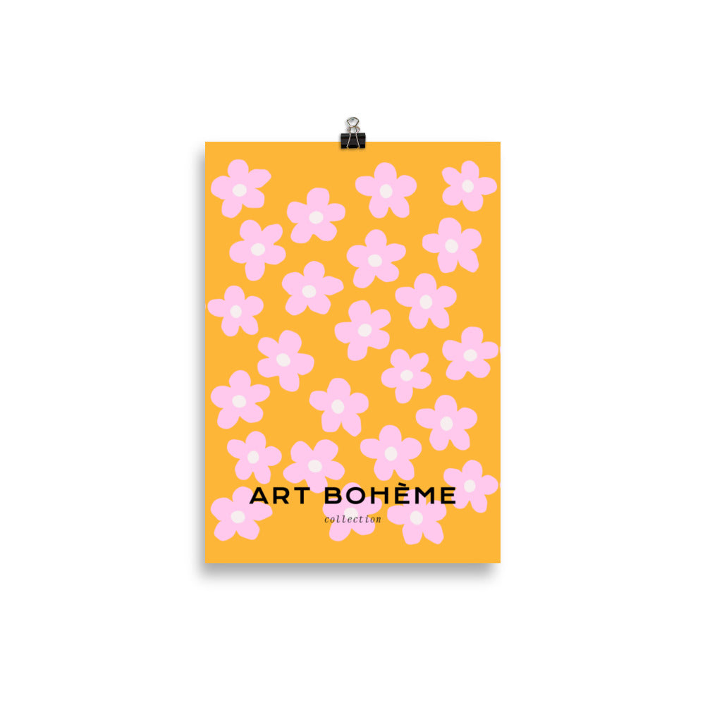 Pink Bloom Garden Art - Bohemian Style Decor