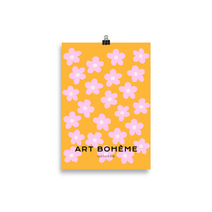 Pink Bloom Garden Art - Bohemian Style Decor