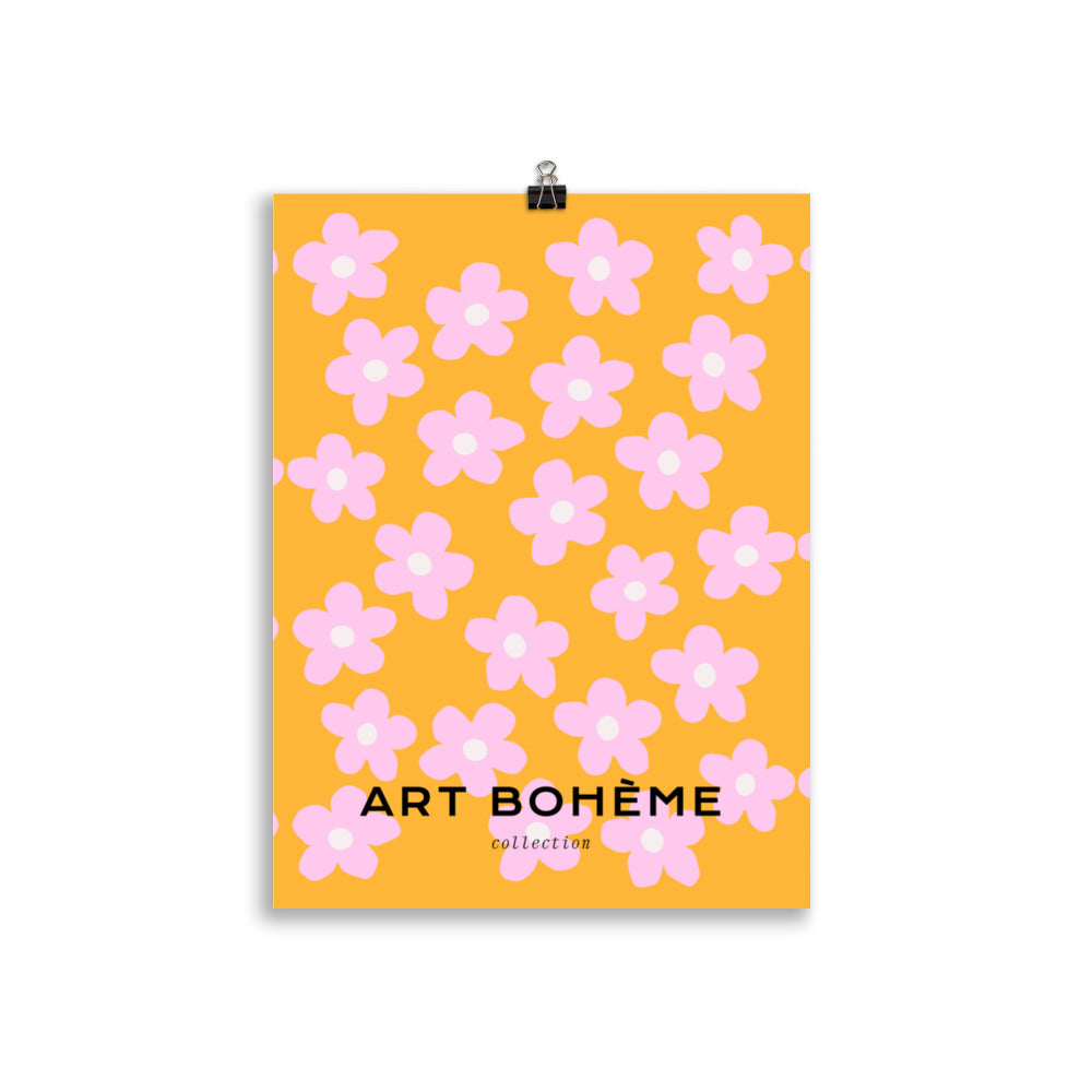 Pink Bloom Garden Art - Bohemian Style Decor