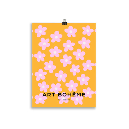 Pink Bloom Garden Art - Bohemian Style Decor