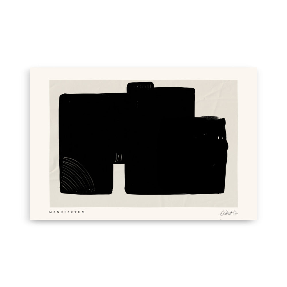 Horizontal Block 03 in Black