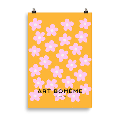 Pink Bloom Garden Art - Bohemian Style Decor
