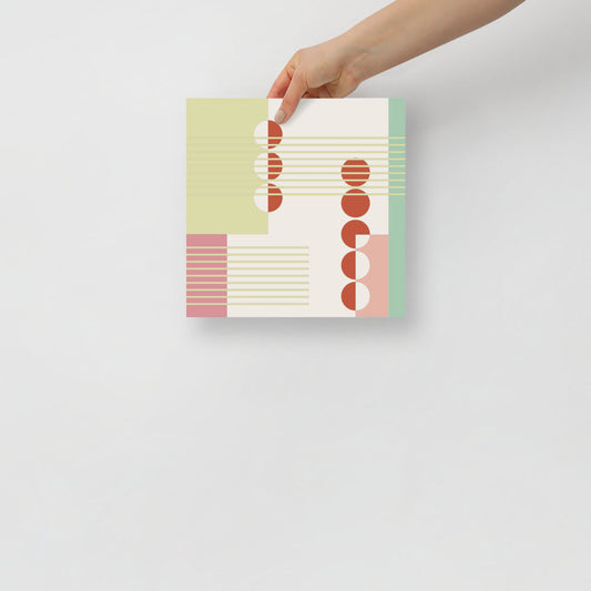 Abstract Wall Art Featuring Apple Trees