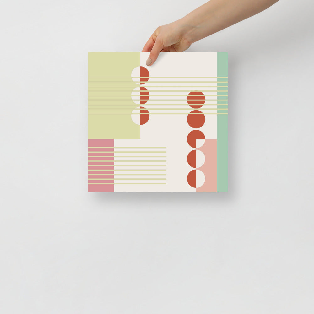 Abstract Wall Art Featuring Apple Trees