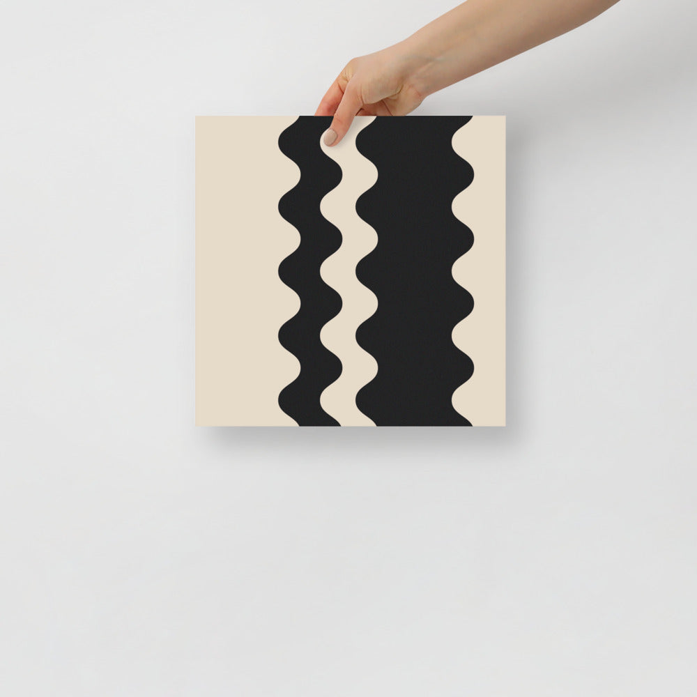 Elegant Waves - Black | Artistry Prints