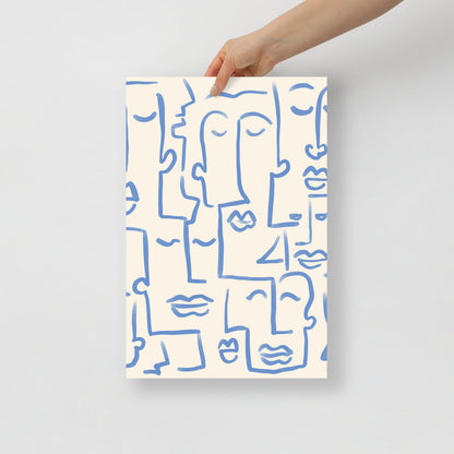 Stunning Abstract Faces Art Print for Your Space