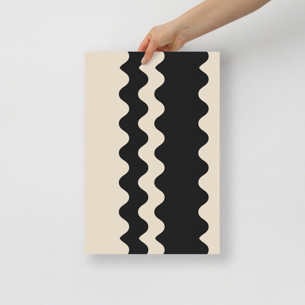 Elegant Waves - Black | Artistry Prints