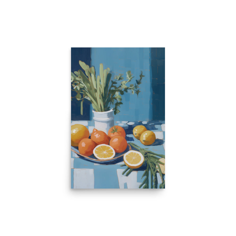 Elegant Fruit Arrangement Print on Premium Paper