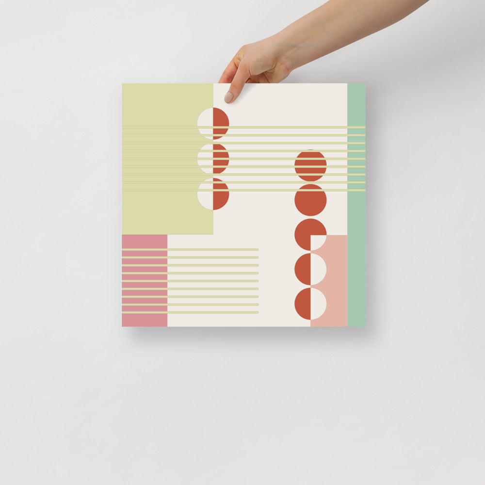 Abstract Wall Art Featuring Apple Trees