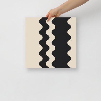 Elegant Waves - Black | Artistry Prints