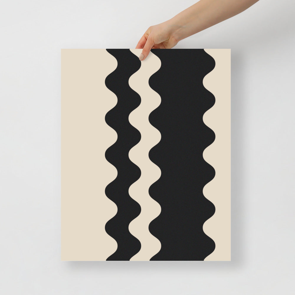 Elegant Waves - Black | Artistry Prints