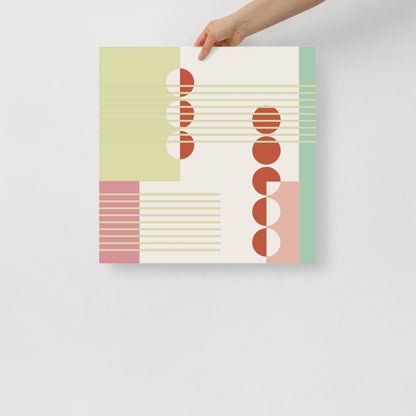 Abstract Wall Art Featuring Apple Trees