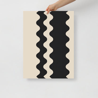 Elegant Waves - Black | Artistry Prints