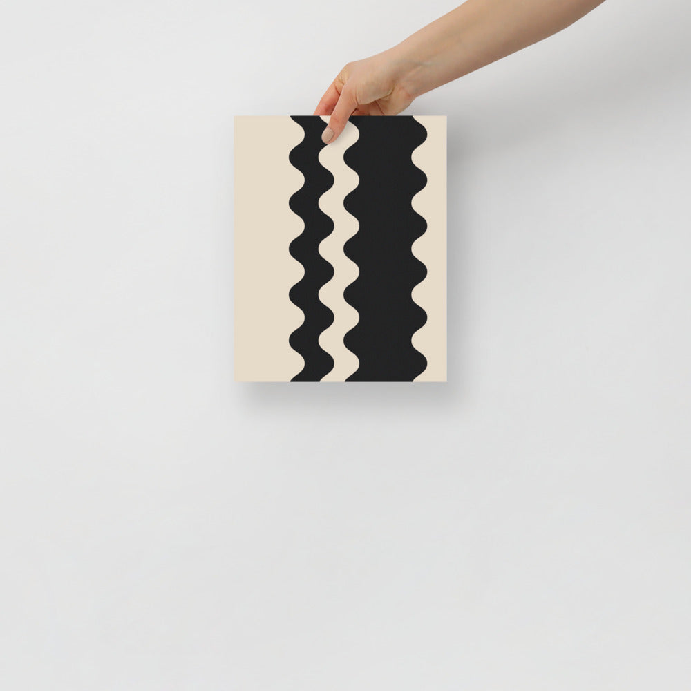 Elegant Waves - Black | Artistry Prints