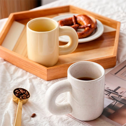 Geometric Design Porcelain Cup – Luxe Athenea Style