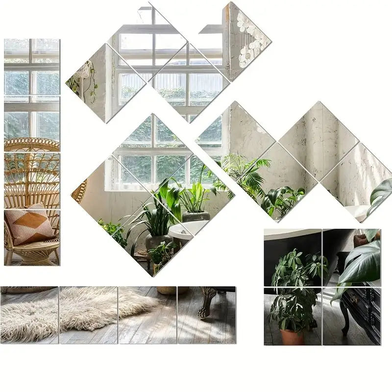 3D Mirror Wall Stickers - Contemporary Home Decor