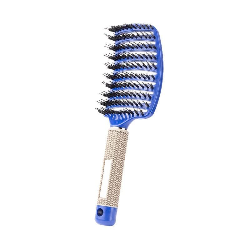 Ergonomic Detangler Brush for Wet and Dry Hair with Flexible Bristles