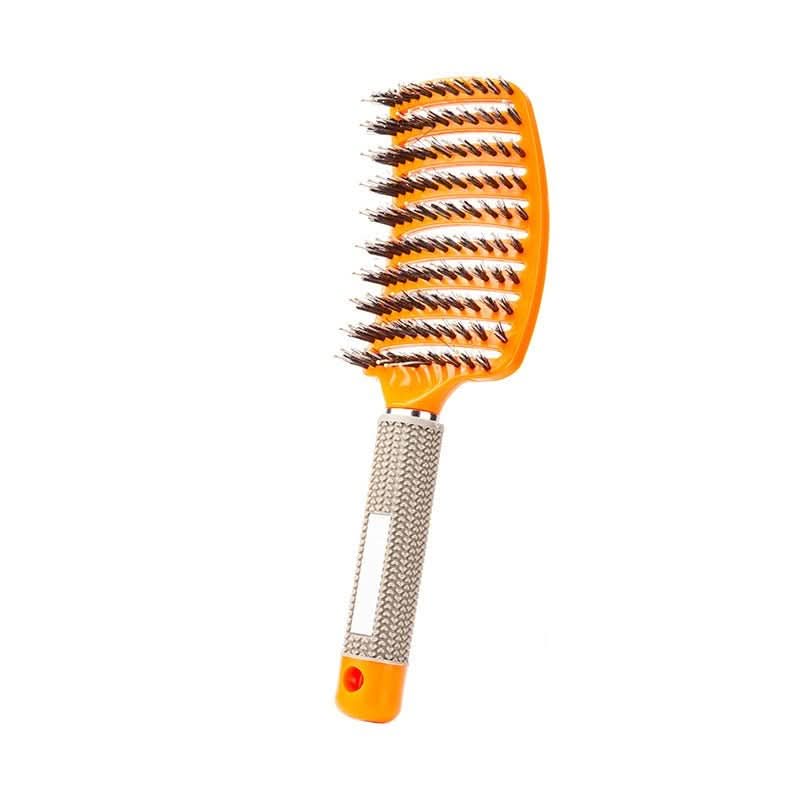 Ergonomic Detangler Brush for Wet and Dry Hair with Flexible Bristles