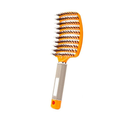 Ergonomic Detangler Brush for Wet and Dry Hair with Flexible Bristles