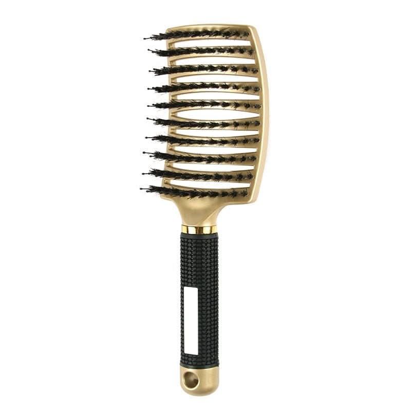 Ergonomic Detangler Brush for Wet and Dry Hair with Flexible Bristles