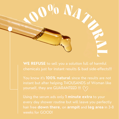 Gentle Hair Removal Serum | Pain-Free & Sensitive Skin Formula | Silky Smooth Results
