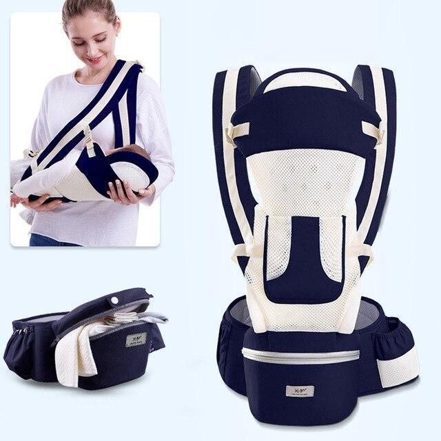 Comfort-Enhancing Baby Carrier with Hip Seat