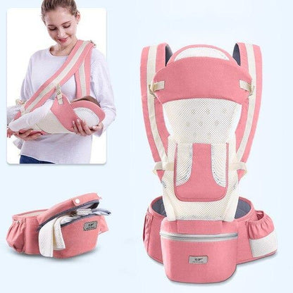 Comfort-Enhancing Baby Carrier with Hip Seat