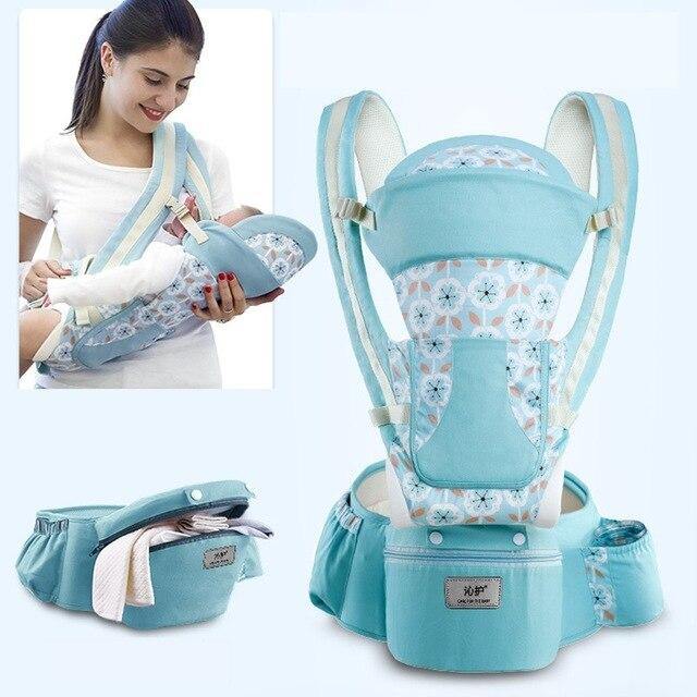 Comfort-Enhancing Baby Carrier with Hip Seat