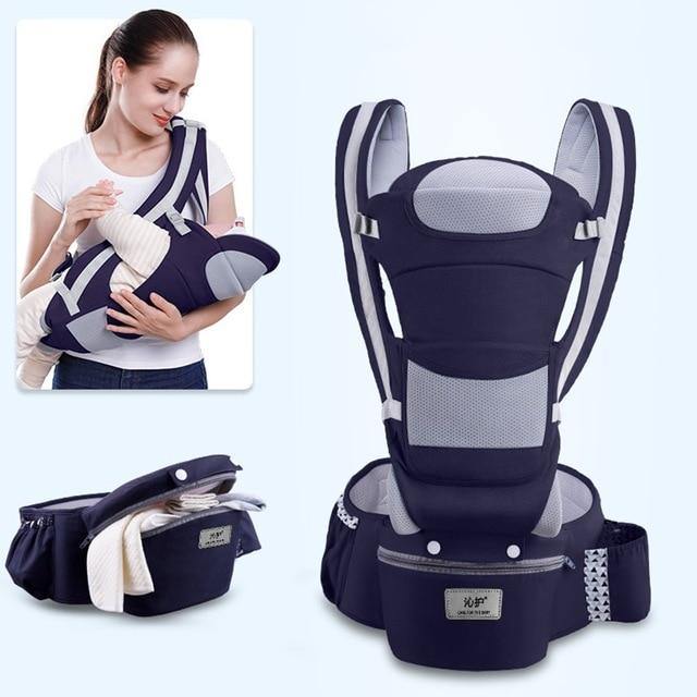 Comfort-Enhancing Baby Carrier with Hip Seat