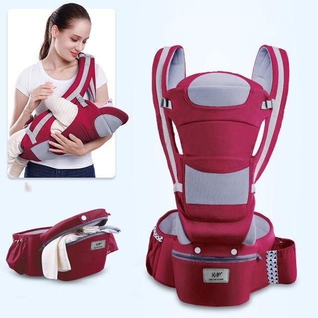 Comfort-Enhancing Baby Carrier with Hip Seat
