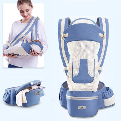 Comfort-Enhancing Baby Carrier with Hip Seat