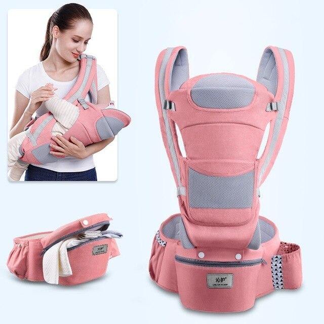 Comfort-Enhancing Baby Carrier with Hip Seat