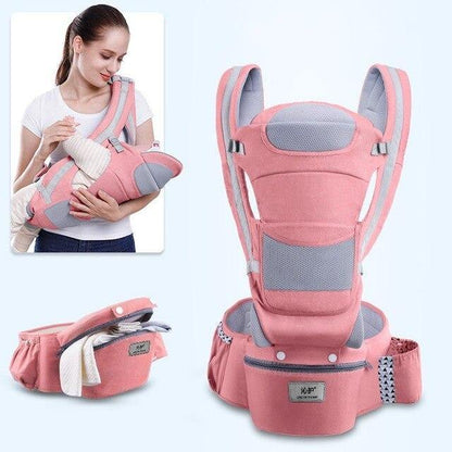 Comfort-Enhancing Baby Carrier with Hip Seat
