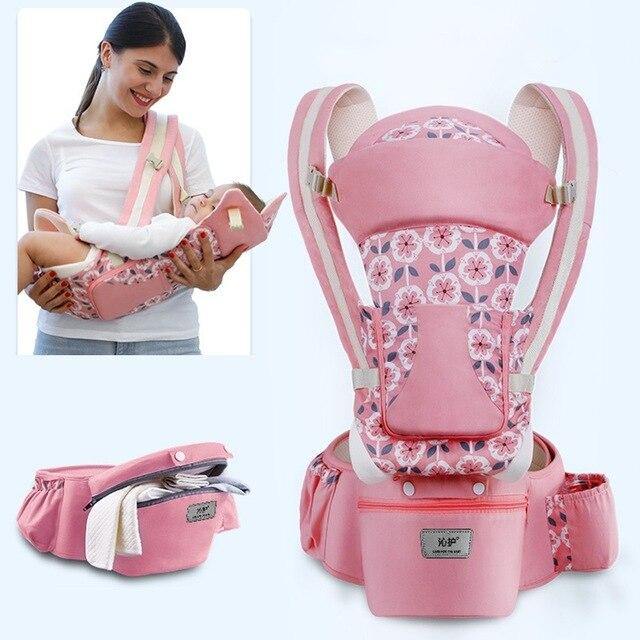 Comfort-Enhancing Baby Carrier with Hip Seat