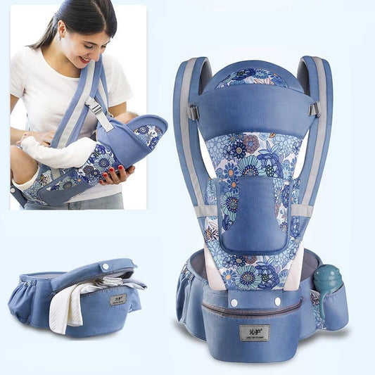 Comfort-Enhancing Baby Carrier with Hip Seat