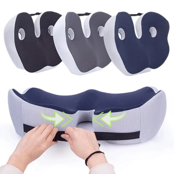 ComfortMax Support Cushion for Desk Chairs with Adjustable Fit