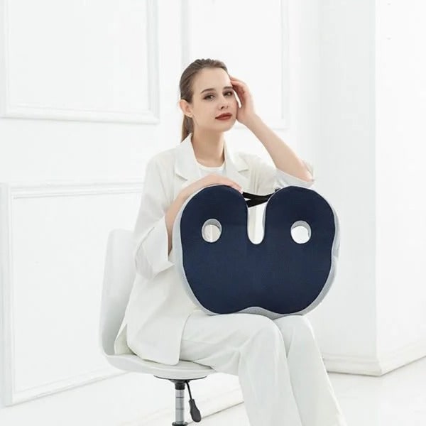 ComfortMax Support Cushion for Desk Chairs with Adjustable Fit