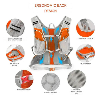 Lightweight Waterproof Backpack with Integrated Water Bladder