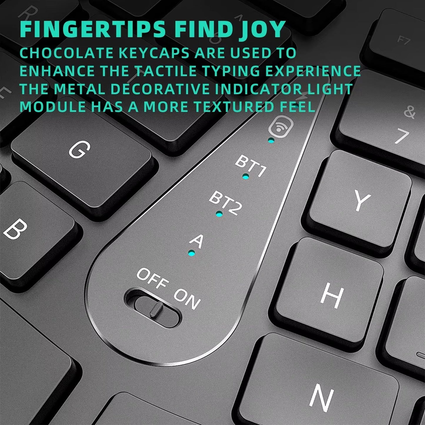 Wireless Ergonomic Keyboard for Comfortable Typing