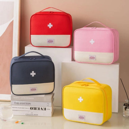 Travel Medical Storage Bag with Multiple Sections - Compact Nylon, 3 Sizes