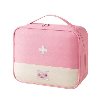 Travel Medical Storage Bag with Multiple Sections - Compact Nylon, 3 Sizes