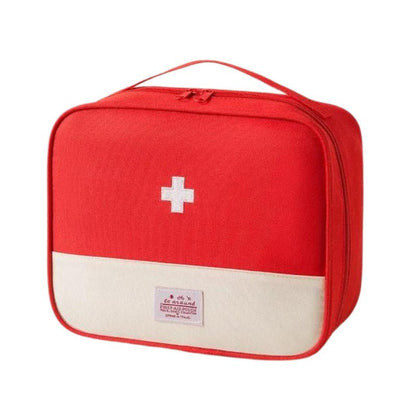 Travel Medical Storage Bag with Multiple Sections - Compact Nylon, 3 Sizes