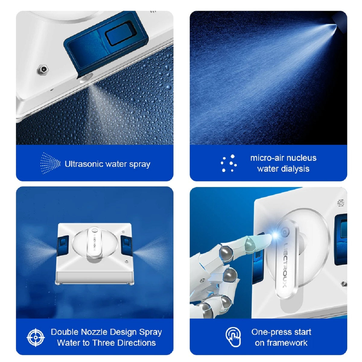 Window Cleaning Robot with Dual Water Spray and Laser Sensor Navigation