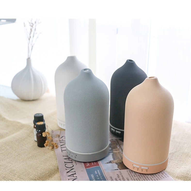 Ceramic Aroma Diffuser & Humidifier with Timer - 100ml