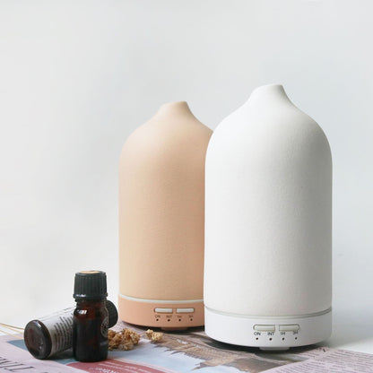 Ceramic Aroma Diffuser & Humidifier with Timer - 100ml