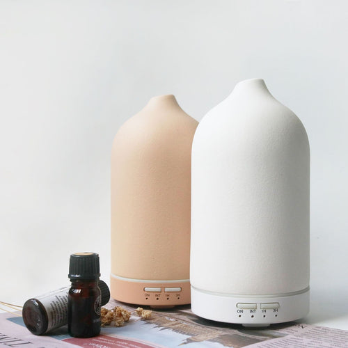 Ceramic Aroma Diffuser & Humidifier with Timer - 100ml