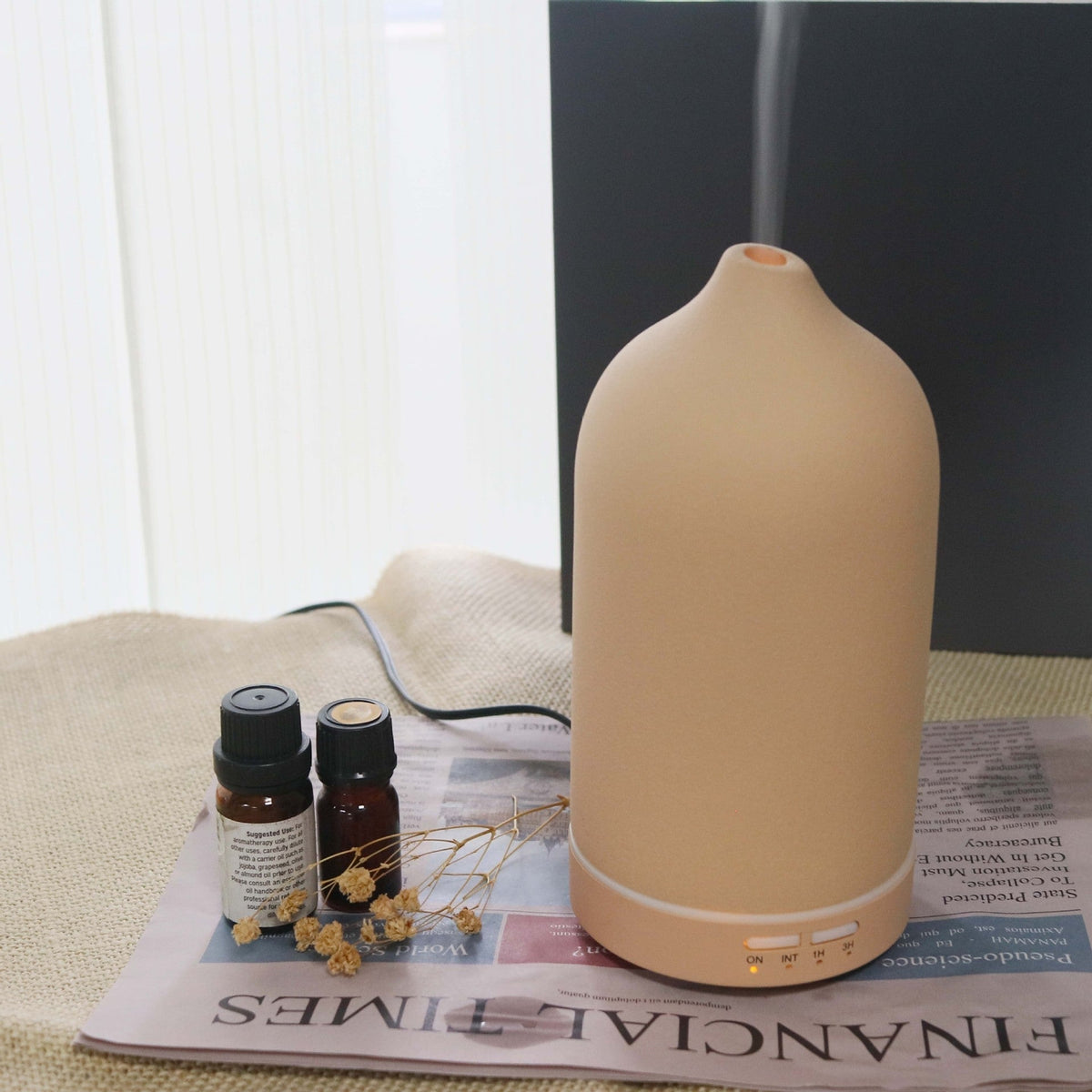 Ceramic Aroma Diffuser & Humidifier with Timer - 100ml